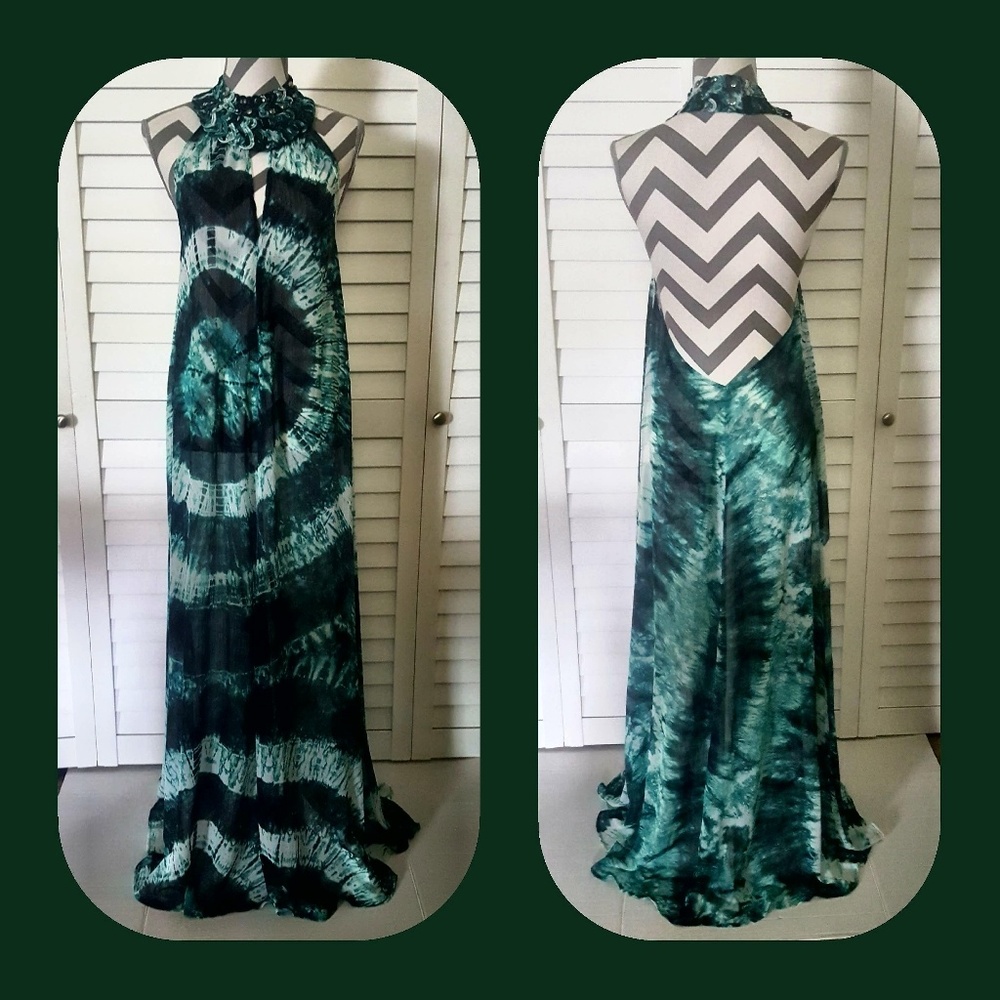 🌴🚢 Bohemian🌴Tropical🌴 Maxy Dress NWOT!